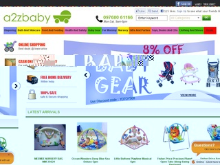 Use this a2zbaby coupon to get 8% off on baby gear products